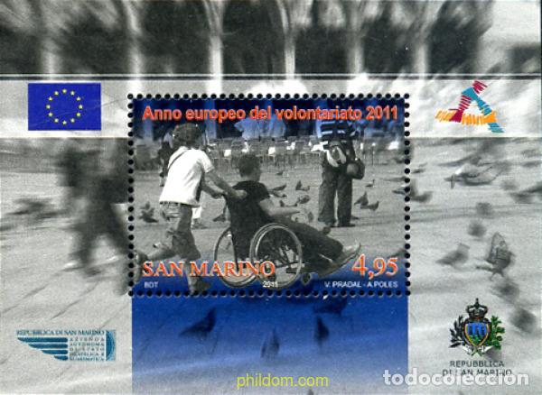 Timbres: 271943 MNH SAN MARINO 2011 A&Ntilde;O EUROPEO DEL VOLUNTARIADO