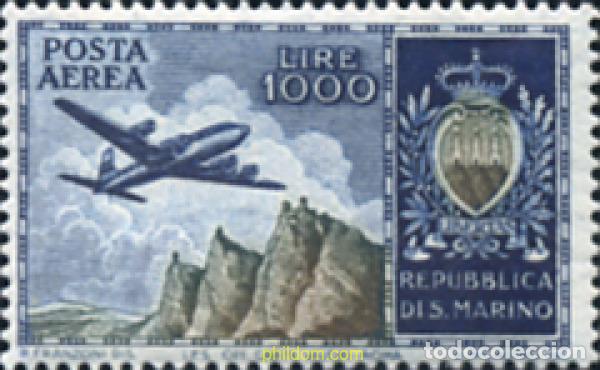 Briefmarken: 360053 HINGED SAN MARINO 1954 AVION