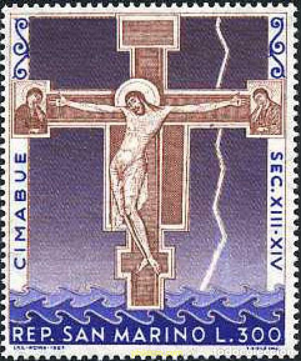 Briefmarken: 140819 MNH SAN MARINO 1967 OBRA DE GIOVANNI CIMABUE