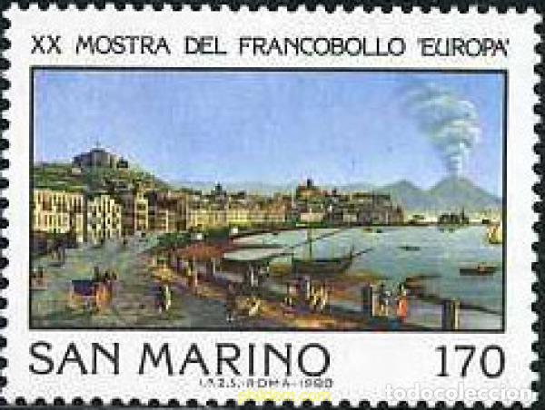 Briefmarken: 141117 MNH SAN MARINO 1980 20 EXPOSICION FILATELICA INTERNACIONAL &rdquo;EUROPA&rdquo; EN NAPOLES