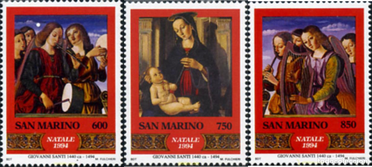 Stamps: 141454 MNH SAN MARINO 1994 NAVIDAD