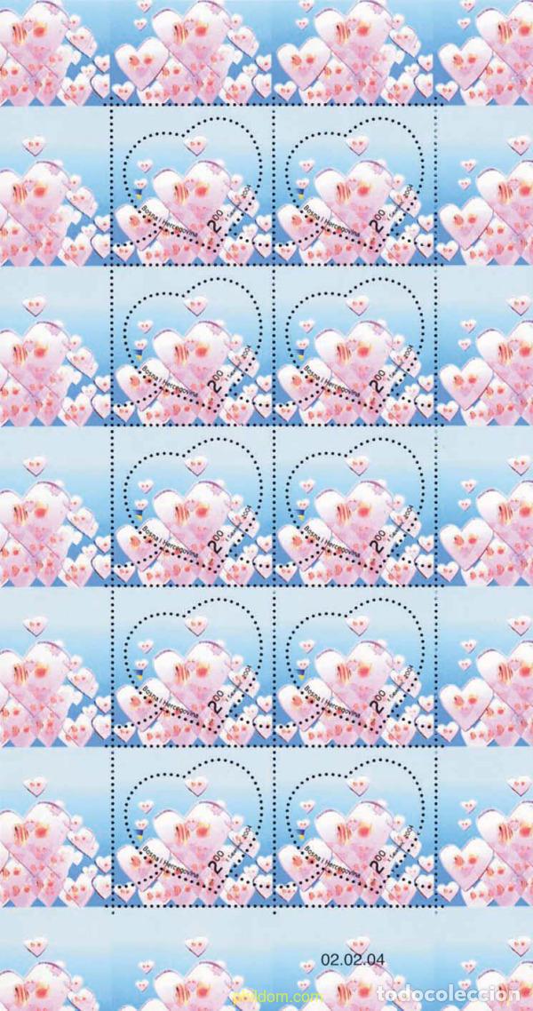 Stamps: 143896 MNH BOSNIA-HERZEGOVINA 2004 SAN VALENTIN