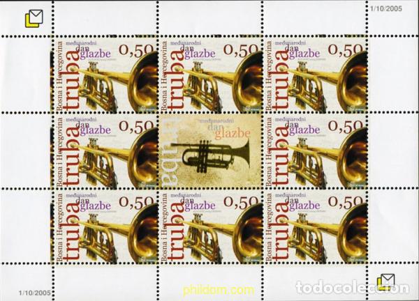 Stamps: 189774 MNH BOSNIA-HERZEGOVINA. Adm Croata 2005 INSTRUMENTOS MUSICALES