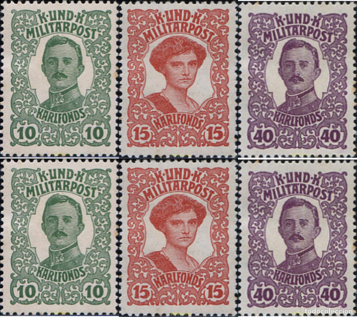 Sellos: 297976 HINGED BOSNIA-HERZEGOVINA 1918 PRO OBRAS DE LA GUERRA