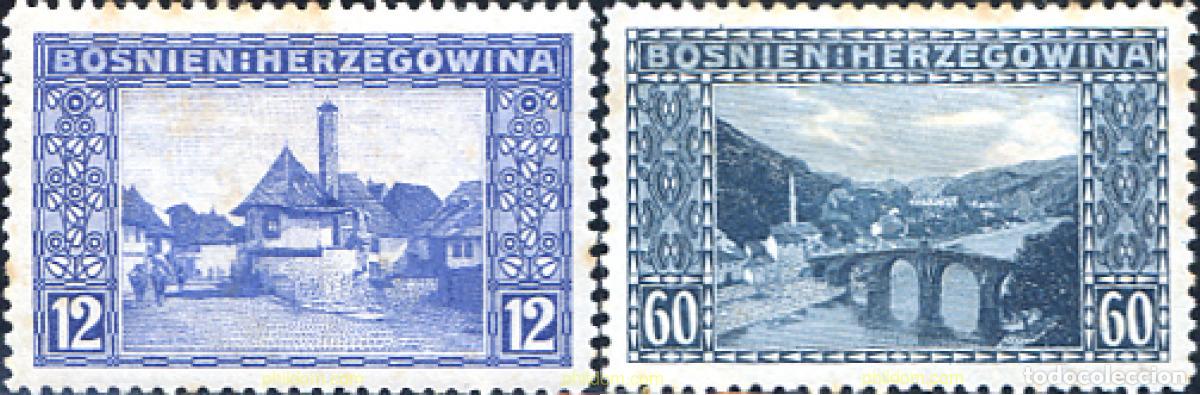 Sellos: 686247 HINGED BOSNIA-HERZEGOVINA 1912 PAISAJES