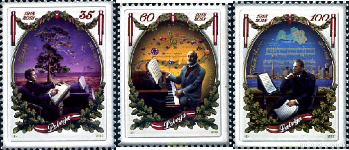 Sellos: 293301 MNH LETONIA 2012 COMPOSITORES - Foto 1