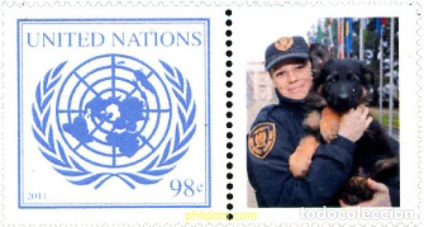 Selos: 334342 MNH NACIONES UNIDAS. Nueva York 2011 SELLOS CON VI&Ntilde;ETA PERSONALIZADA