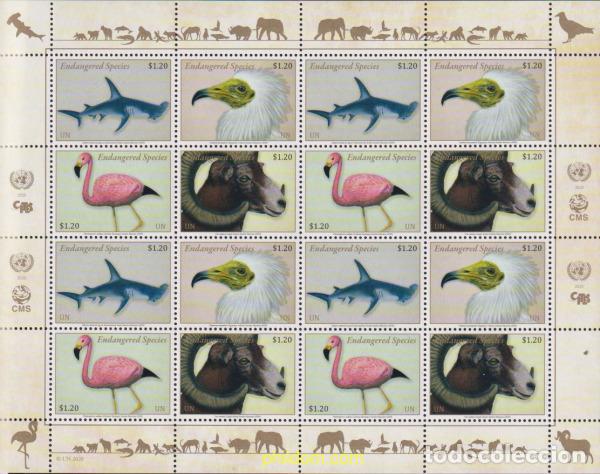 Selos: 626542 MNH NACIONES UNIDAS. Nueva York 2020 FAUNA PROTEGIDA