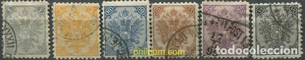 Selos: 686224 USED BOSNIA-HERZEGOVINA 1894 ESCUDOS, TIPOGRAFIAS, FILIGRANA