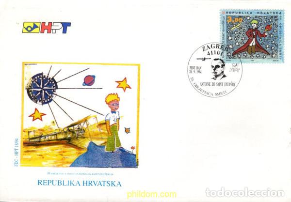 Briefmarken: 719881 MNH CROACIA 1994 50 ANIVERSARIO DE LA MUERTE DE A. SAINT-EXUPERY
