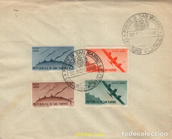 Selos: 733187 MNH SAN MARINO 1946 AVIONES SOBREVOLANDO SAN MARINO