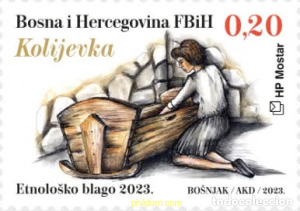 Selos: 734271 MNH BOSNIA-HERZEGOVINA. Adm Croata 2023 TESORO ETNOLOGICO