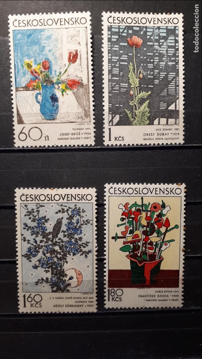 Stamps: CHECOSLOVAQUIA. A&Ntilde;O 1974. **. YVERT 2036/9