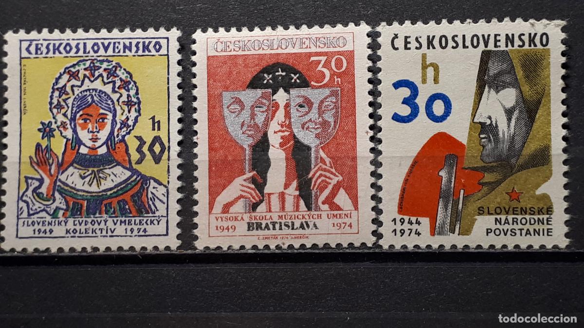 Stamps: CHECOSLOVAQUIA. A&Ntilde;O 1974. **. YVERT 2056/8