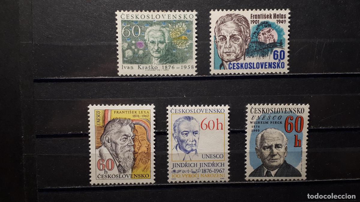 Stamps: CHECOSLOVAQUIA. A&Ntilde;O 1976. **. YVERT 2144/8