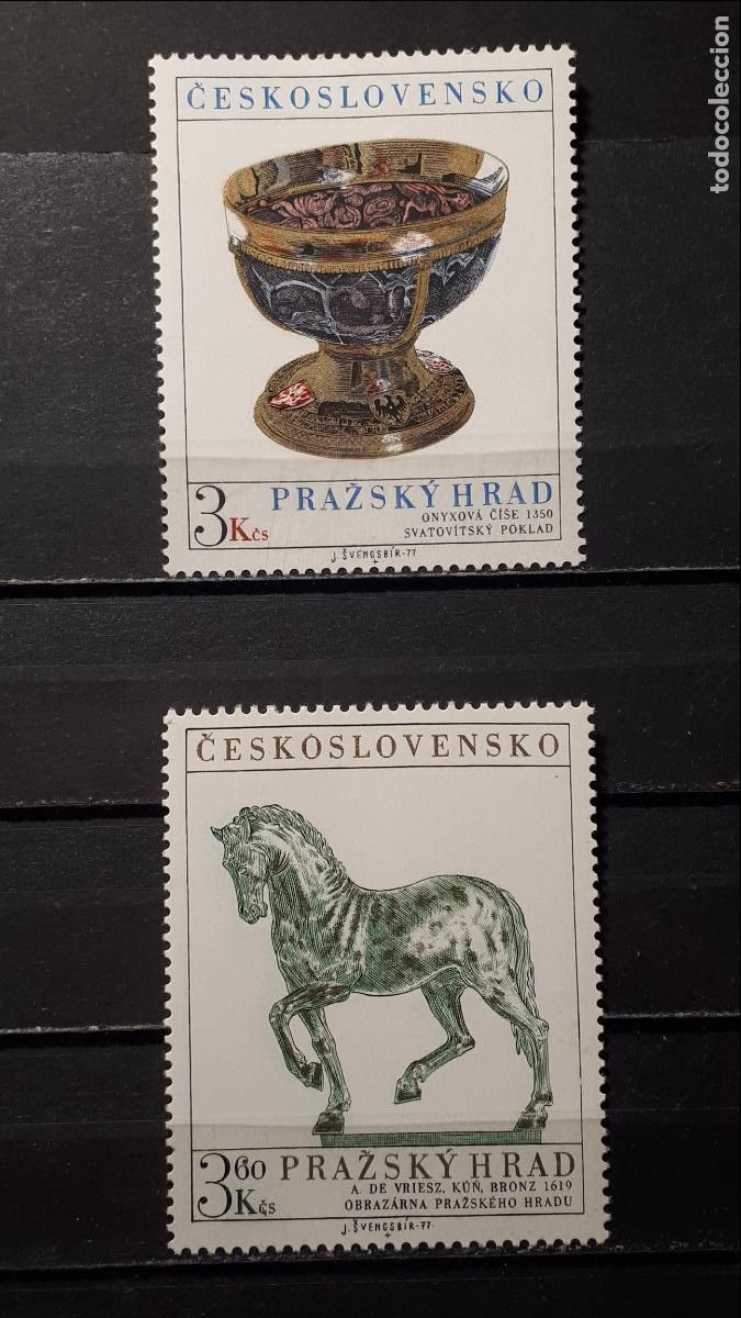 Stamps: CHECOSLOVAQUIA. A&Ntilde;O 1977. **. YVERT 2211/2