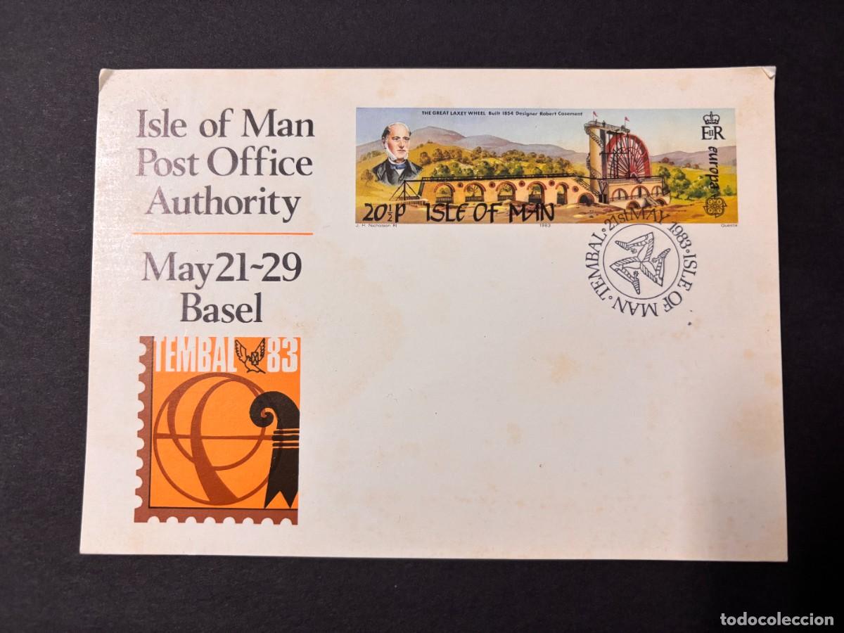 Sellos: TARJETA POSTAL DE LA ISLA DE MAN. TEMBAL 83. - Foto 1