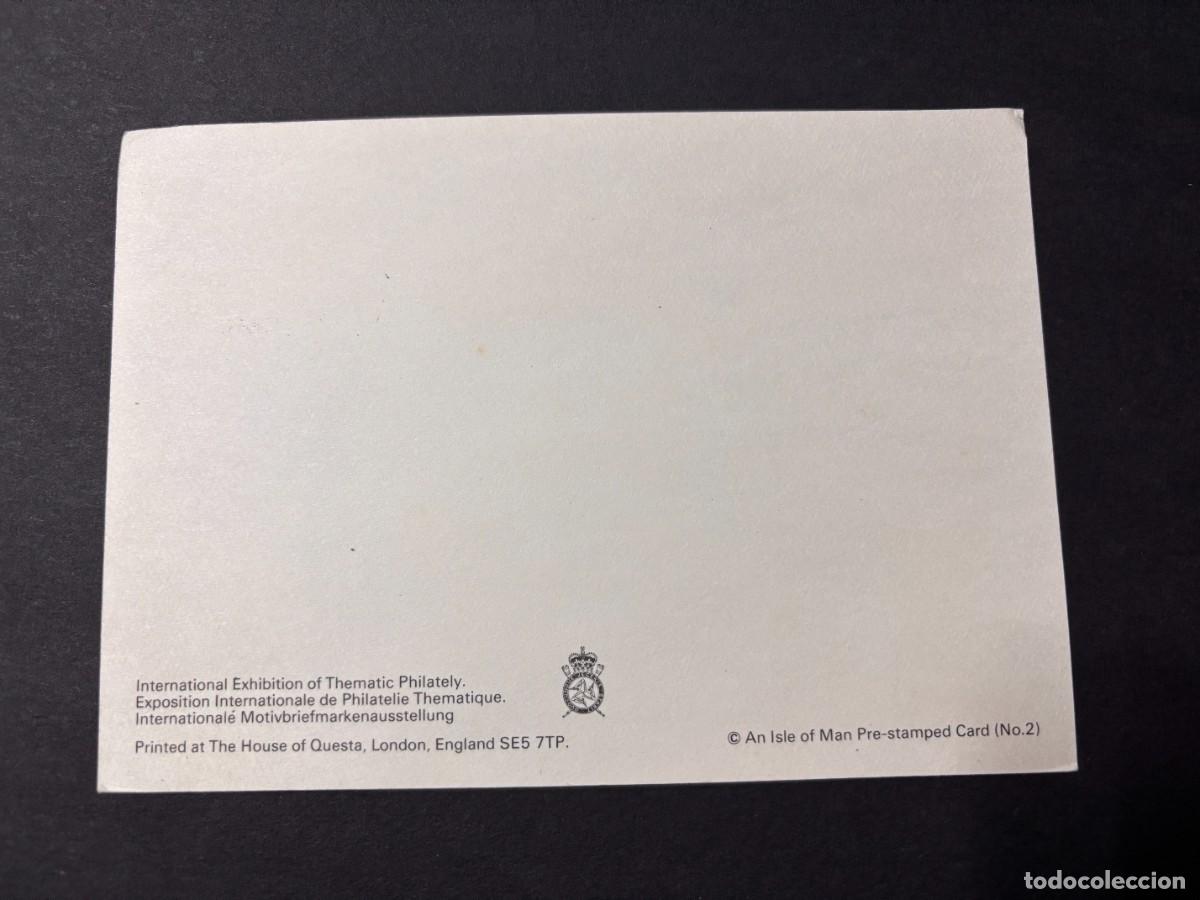 Sellos: TARJETA POSTAL DE LA ISLA DE MAN. TEMBAL 83. - Foto 2