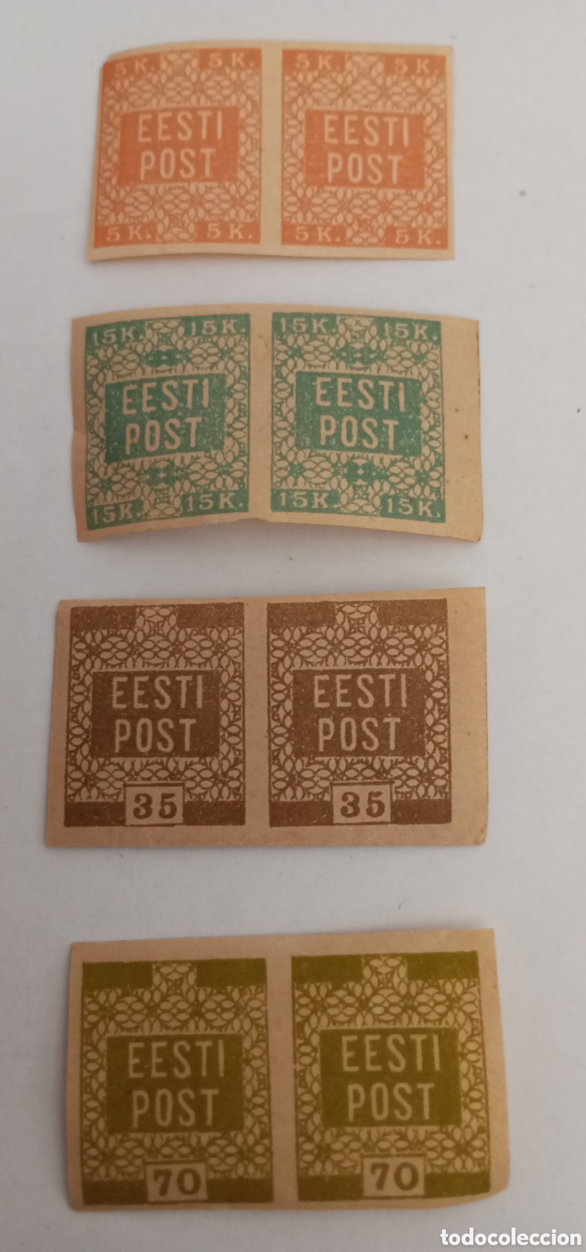 Sellos: Sellos En bloque de 2 Estonia nuevos