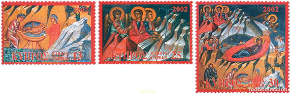 Selos: 113617 MNH CHIPRE 2002 NAVIDAD
