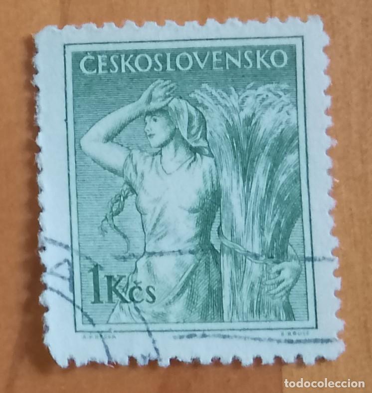 Selos: CHECOSLOVAQUIA - V/F 1 KCS - SEGADORA, CAMPESINA
