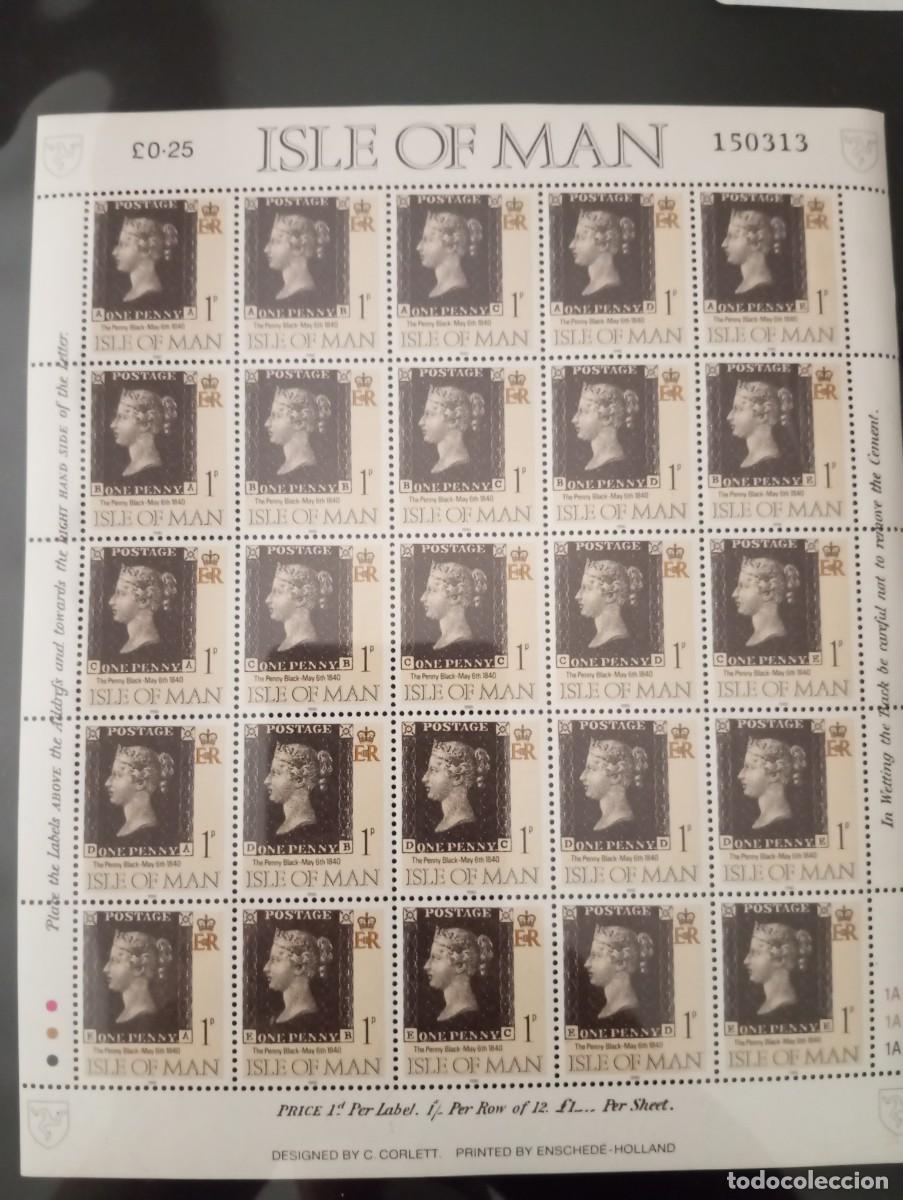 Sellos: ISLA DE MANN, 1990, CENTENARIO DEL PRIMER SELLO, - Foto 1