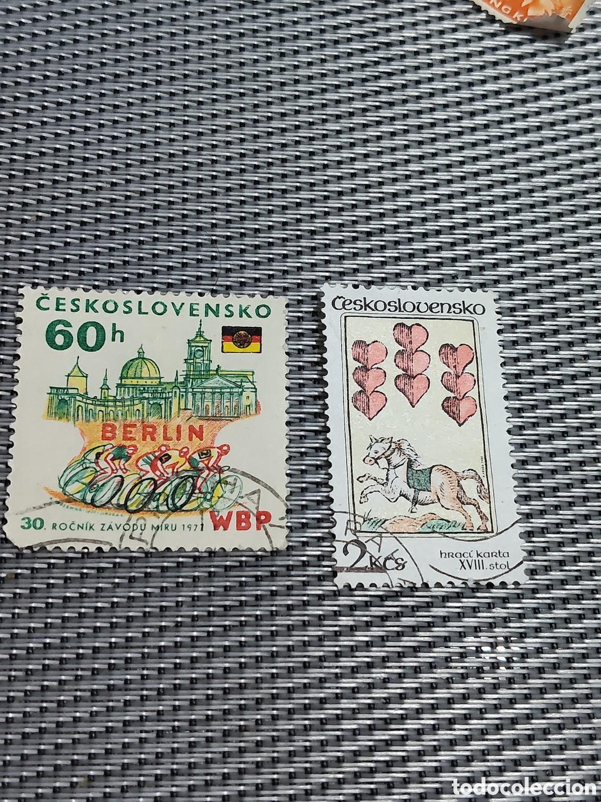 Briefmarken: 2 Sellos de Checoslovaquia antiguos
