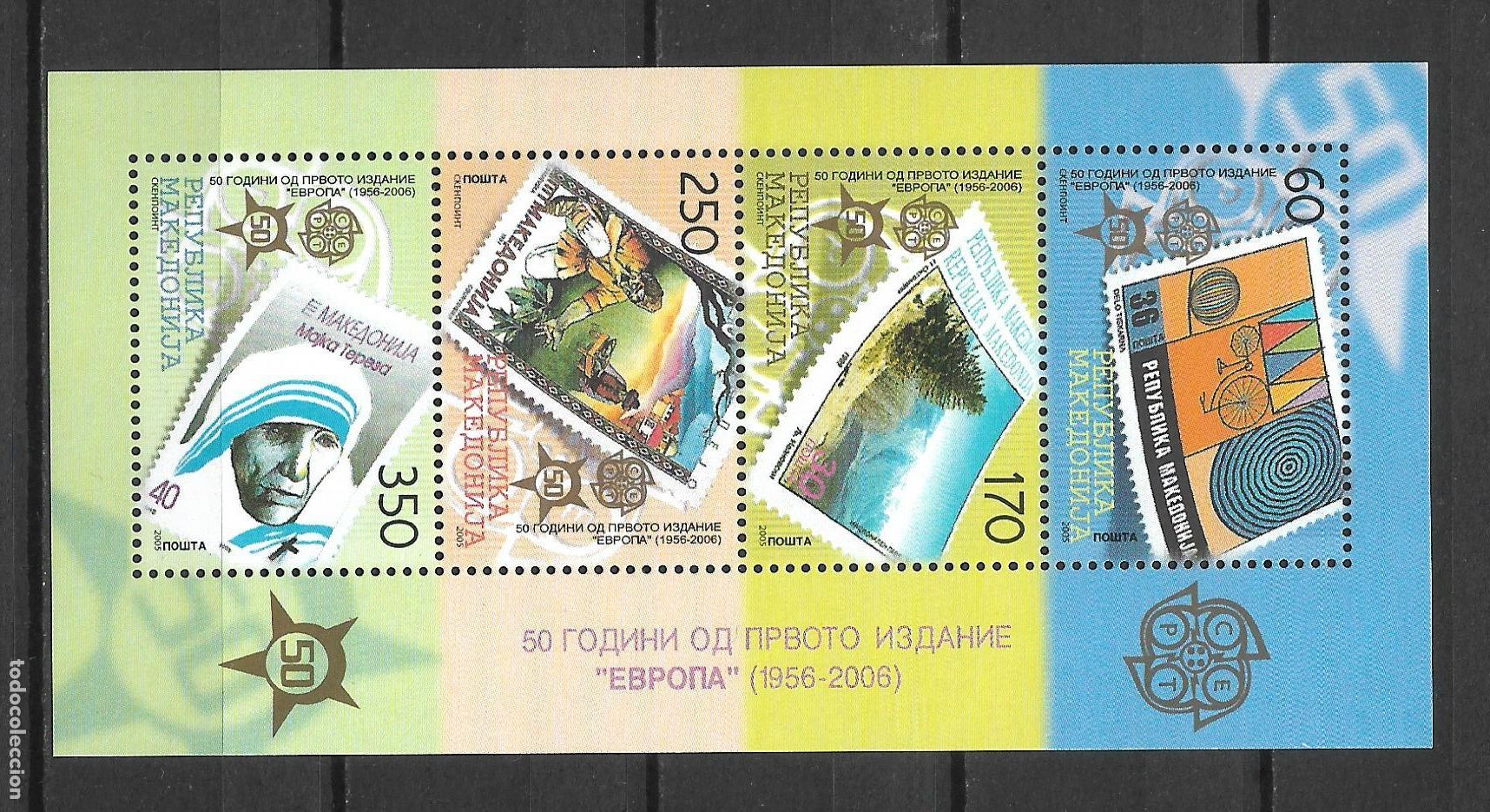 Francobolli: macedonia 2005 hoja bloque ** mnh - 27/11