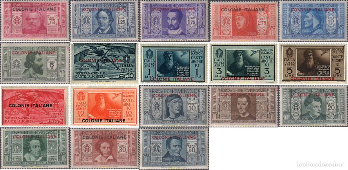 Stamps: 771504 HINGED COLONIAS ITALIANAS 1932 SERIE BASICA