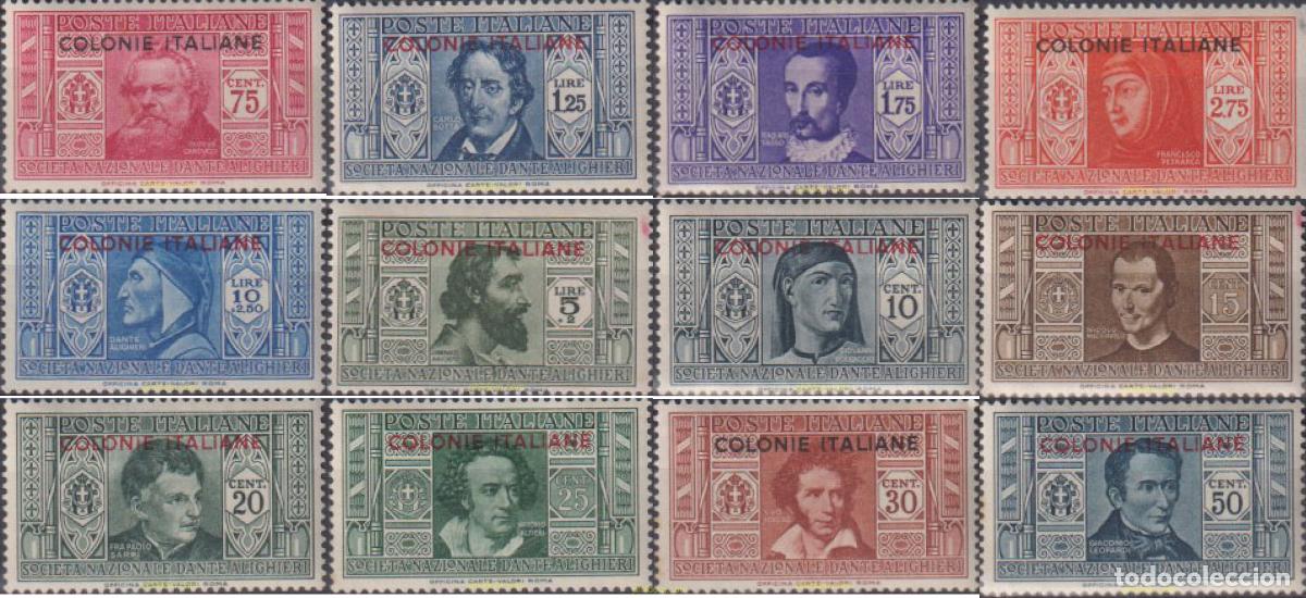 Stamps: 771503 MNH COLONIAS ITALIANAS 1932 SERIE BASICA