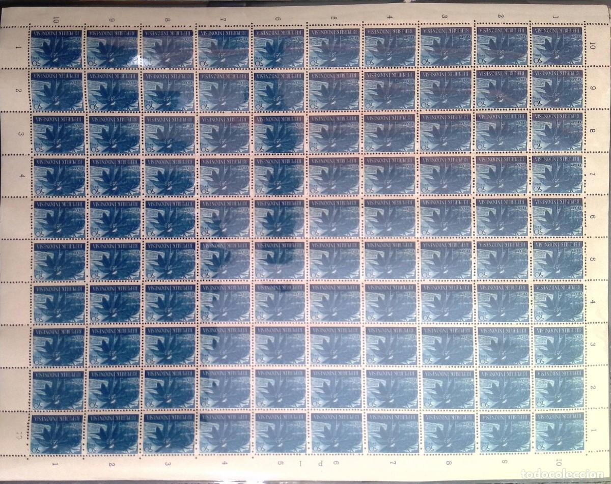 Sellos: KV)INDONESIA, FULL SHEET, WITH&nbsp;ERROR. - Foto 1