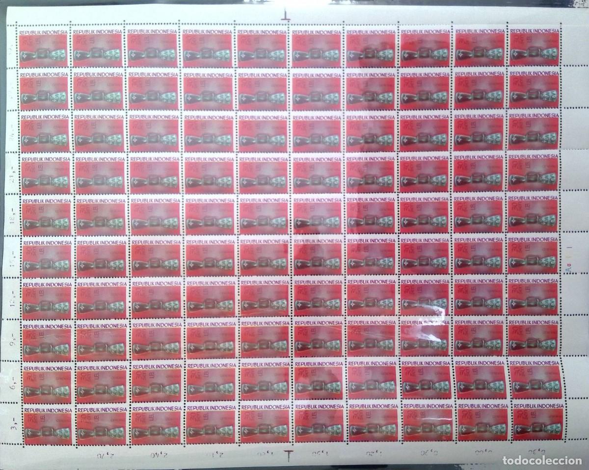 Sellos: KV)INDONESIA, FULL SHEET, WITH&nbsp;ERROR. - Foto 1