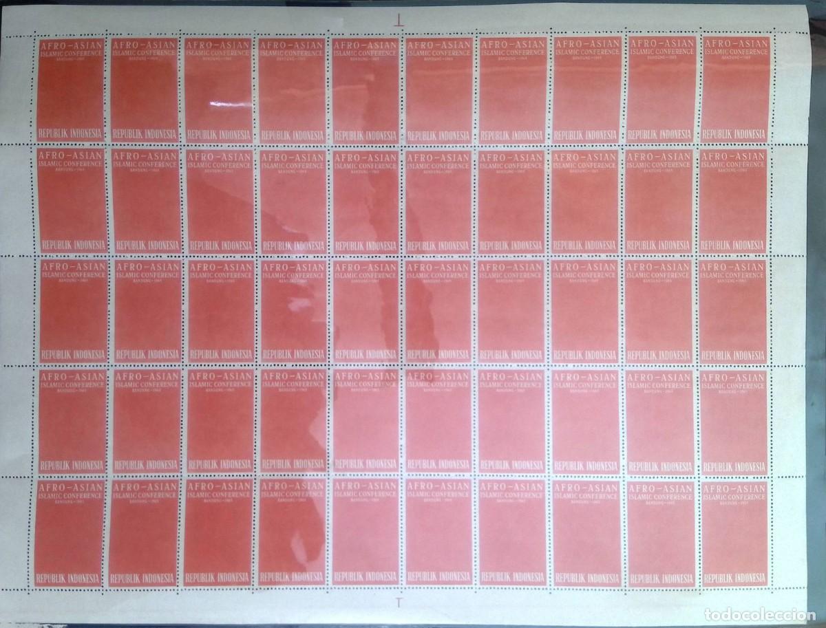 Sellos: KV)INDONESIA, FULL SHEET, WITH ERROR. - Foto 1
