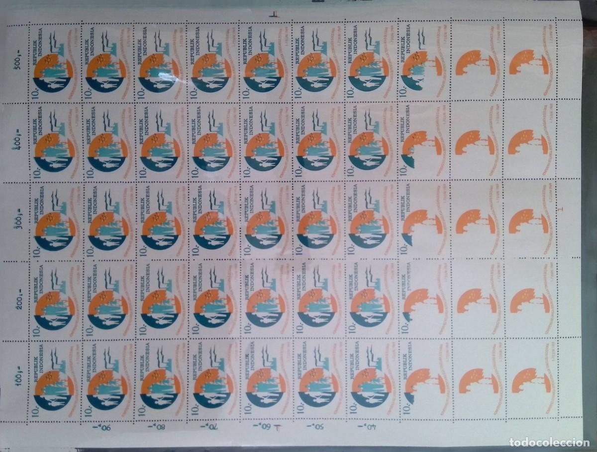 Sellos: KV)INDONESIA, FULL SHEET, WITH ERROR - Foto 1