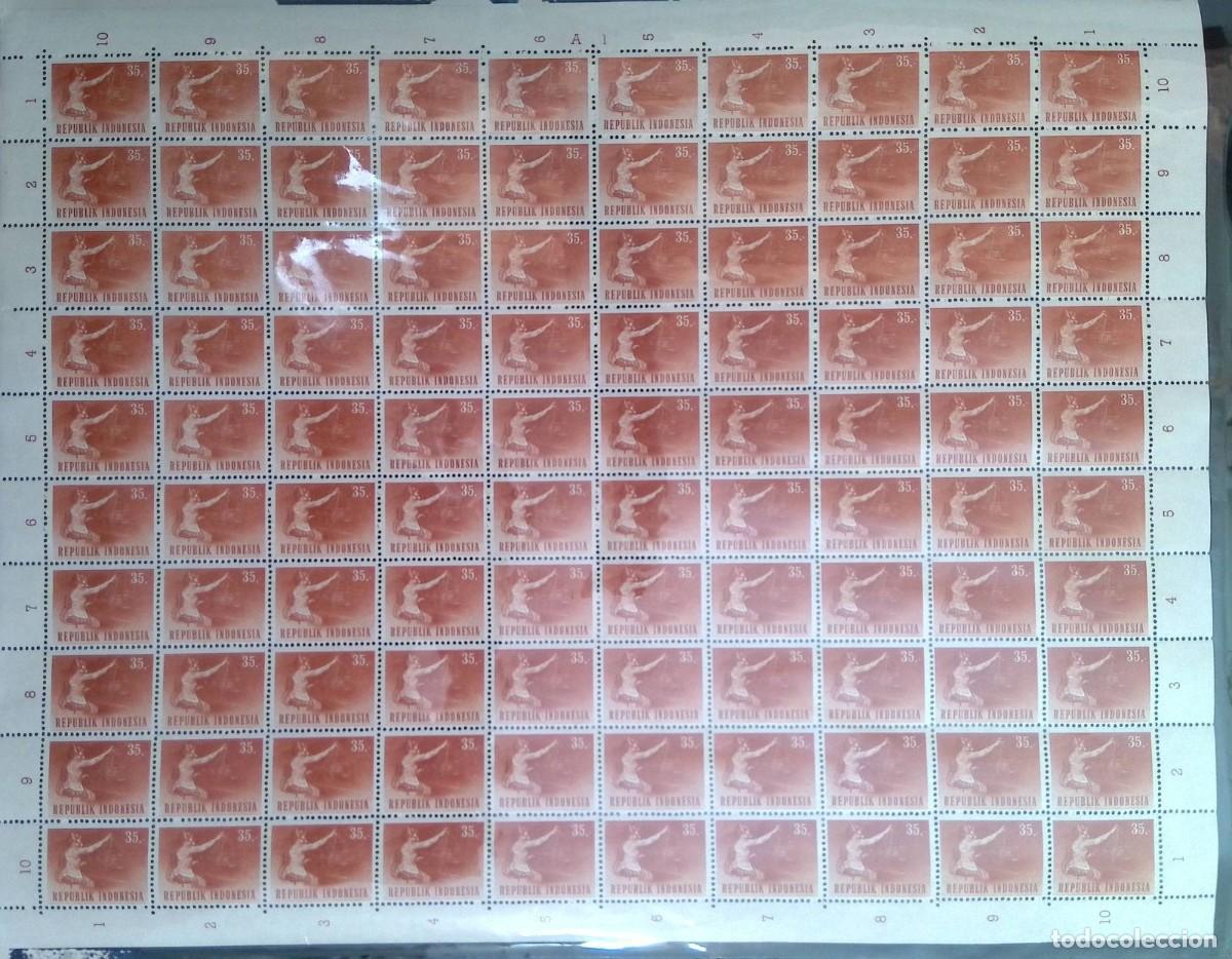 Sellos: KV)INDONESIA, FULL SHEET, WITH ERROR. - Foto 1