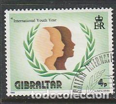 Sellos: GIBRALTAR, SELLO USADO - Foto 1