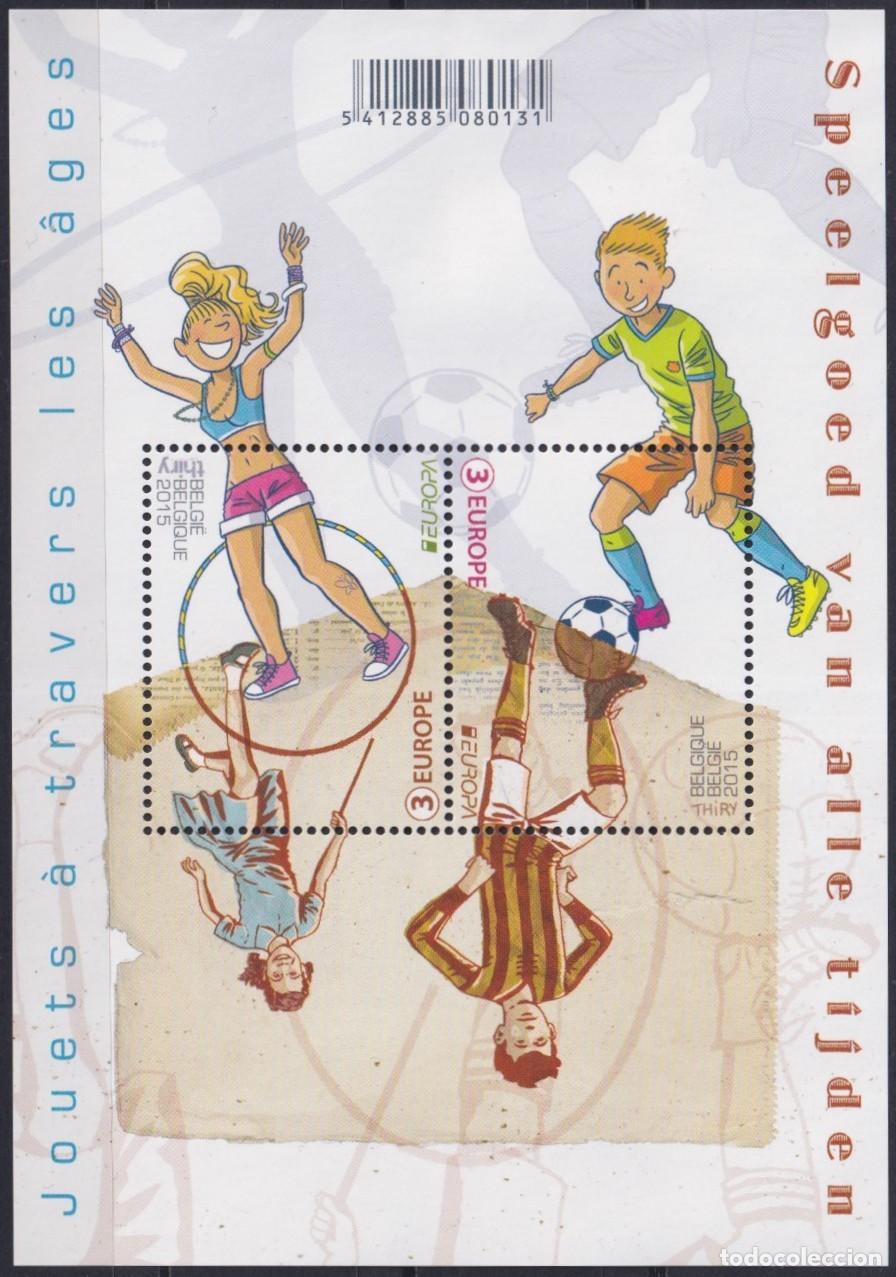 Timbres: F-EX62740 BELGIUM BELGIQUE MNH 2015 EUROPA CEPT TOYS CHILDREN GAMES.