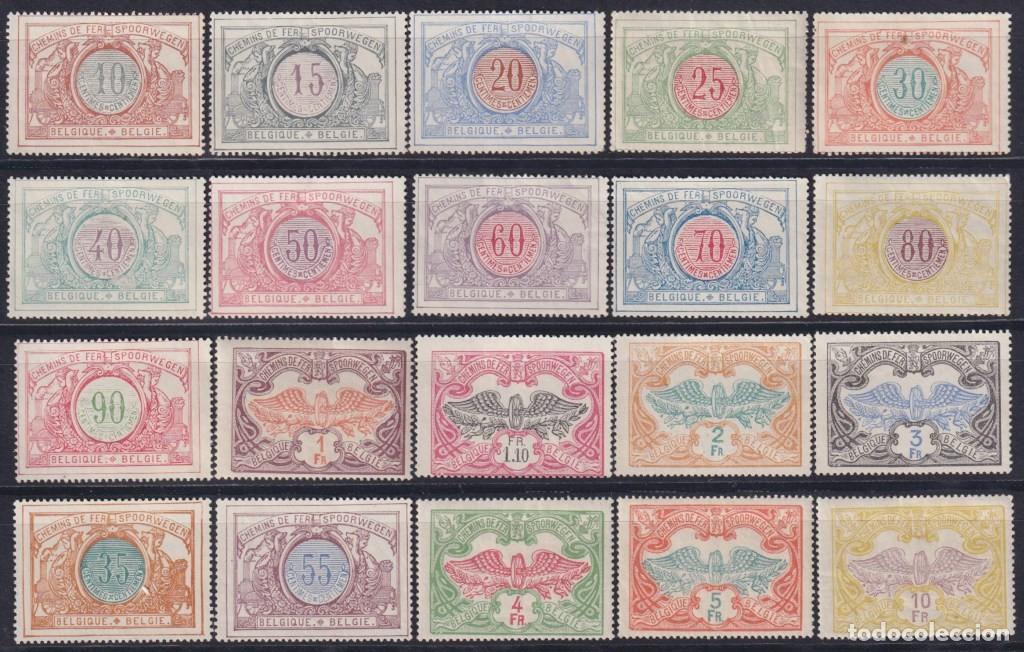 Sellos: F-EX62501 BELGIUM 1902-14 NO GUM RAILWAYS COLIS POSTAL RAILROAD.