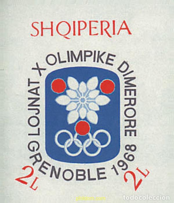 Sellos: 78179 MNH ALBANIA 1967 10 JUEGOS OLIMPICOS INVIERNO GRENOBLE 1968