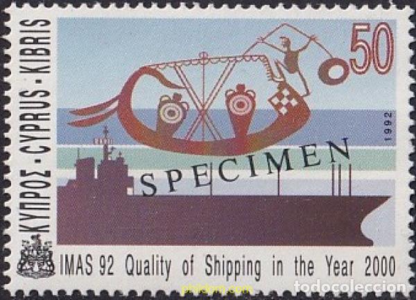 Sellos: 784345 MNH CHIPRE 1992 CONFERENCIA INTERNACIONAL SOBRE LA NAVEGACION Y EL TRANSPORTE MARITIMO