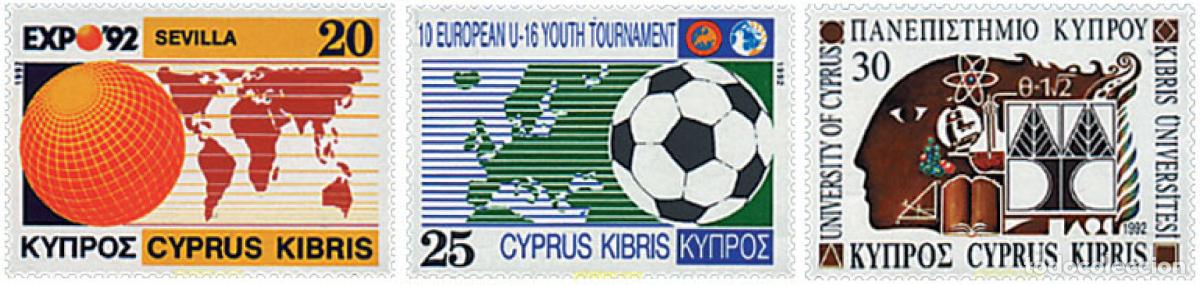 Sellos: 72494 MNH CHIPRE 1992 ANIVERSARIOS Y ACONTECIMIENTOS