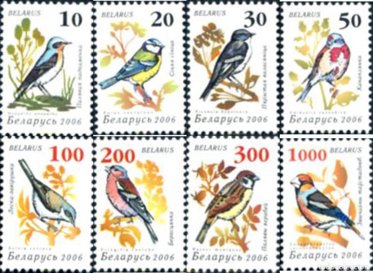 Sellos: 228216 MNH BIELORRUSIA 2006 AVES DE JARDIN