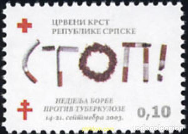 Sellos: 143913 MNH BOSNIA-HERZEGOVINA. Adm Serbia 2003 SEMANA DE LA TUBERCULOSIS