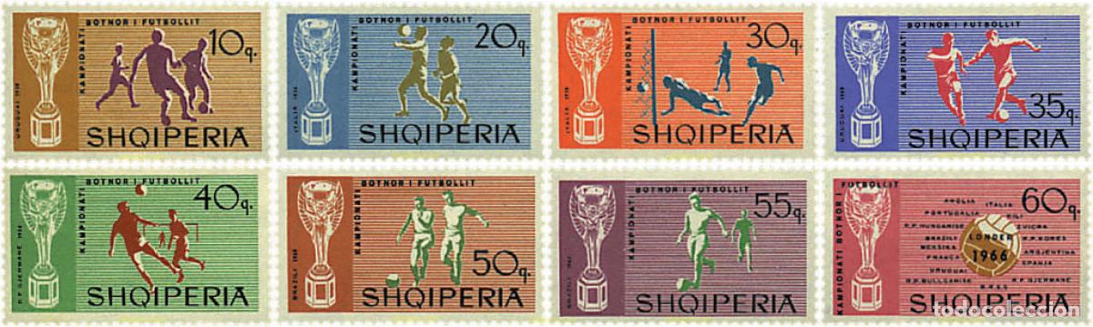 Sellos: 61362 MNH ALBANIA 1966 COPA DEL MUNDO DE FUTBOL. INGLATERRA-66