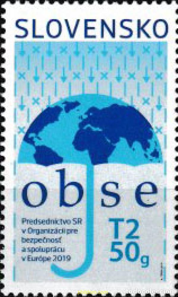 Sellos: 603189 MNH ESLOVAQUIA 2019 ORGANIZACION PARA LA SEGURIDAD Y COOPERACION EN EUROPA