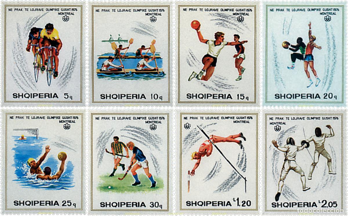 Sellos: 78427 MNH ALBANIA 1975 21 JUEGOS OLIMPICOS VERANO MONTREAL 1976