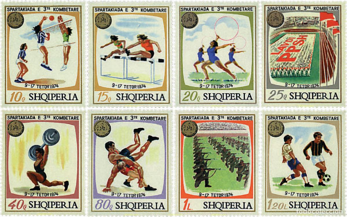 Sellos: 78411 MNH ALBANIA 1974 3 SPARTAKIADA DEPORTIVA NACIONAL.