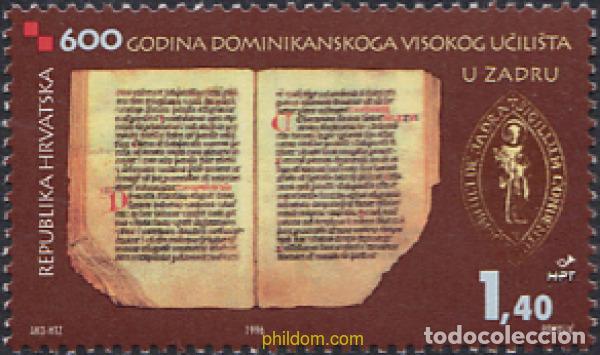 Sellos: 167118 MNH CROACIA 1996 600 ANIVERSARIO DE LA ENSE&Ntilde;ANZA SUPERIOR EN CROACIA
