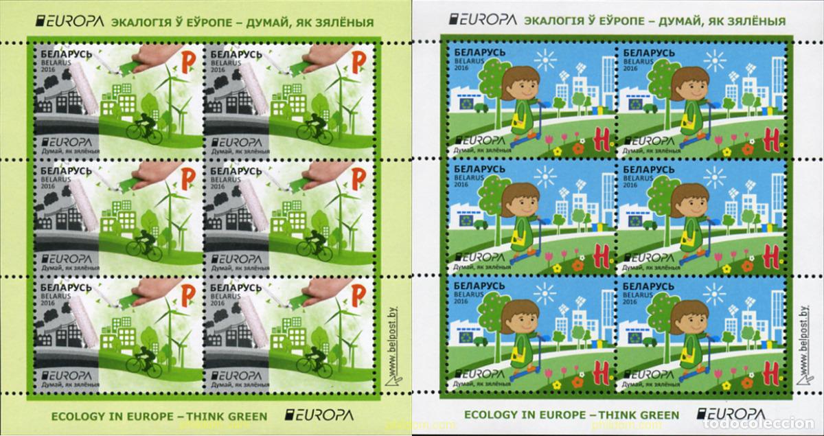 Sellos: 367109 MNH BIELORRUSIA 2016 EUROPA CEPT 2016 - ECOLOGIA EN EUROPA - PIENSA EN VERDE