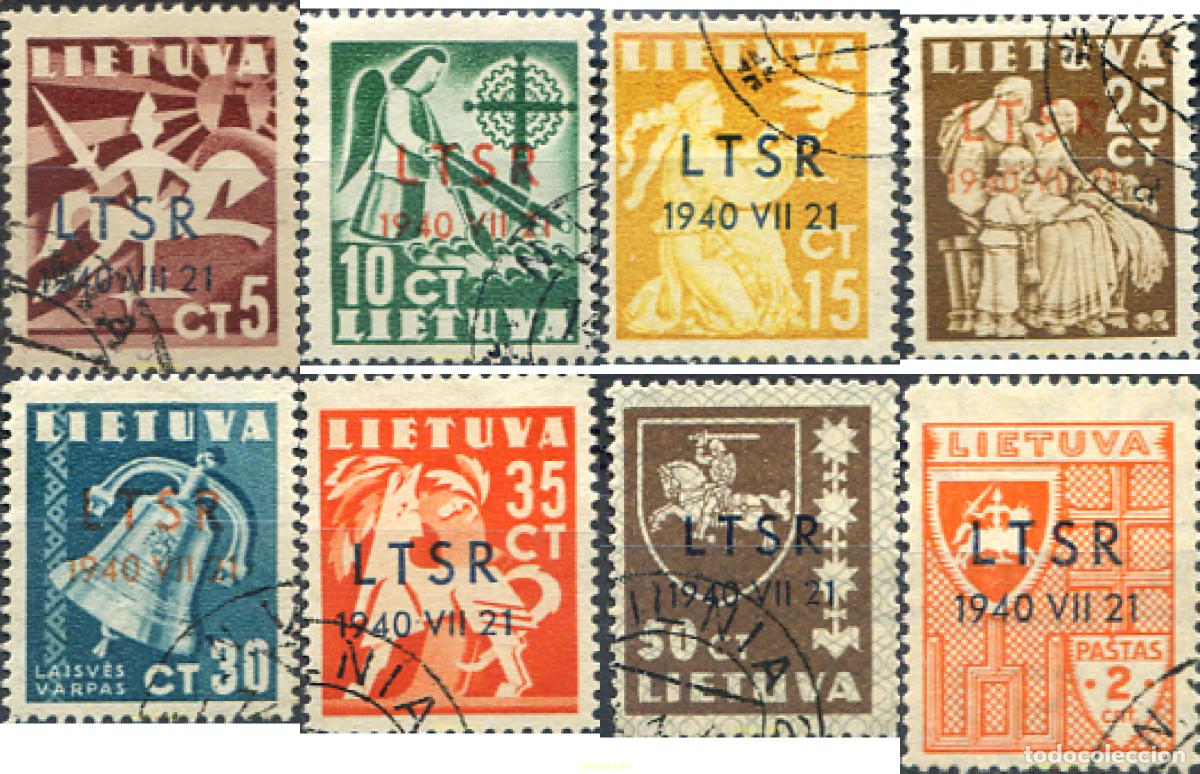 Sellos: 339368 USED LITUANIA 1940 ANEXION A LA URSS